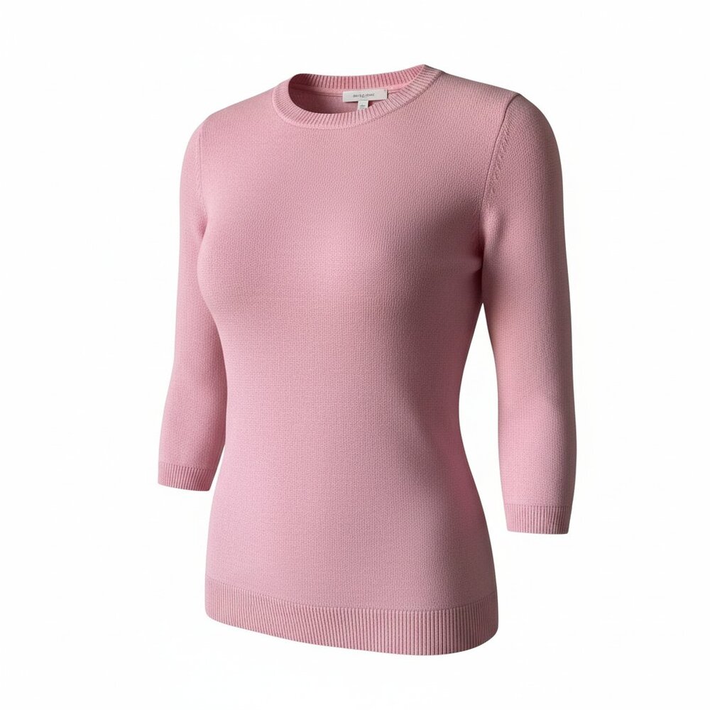Talbots Petites Pink Cashmere Crewneck Sweater – P Small